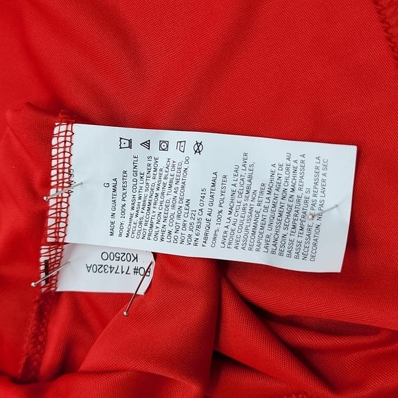 NAUTICA RASHGUARD LONG SLEVES SHIRT RED BLUE LOGO - Picture 8 of 8
